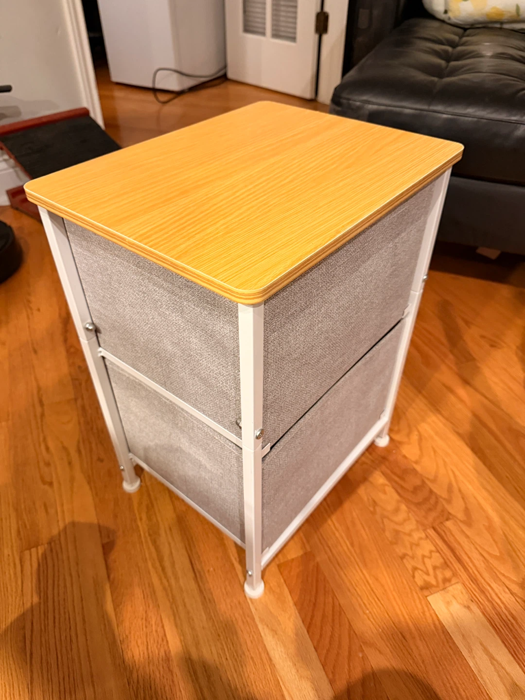 2-Drawer Fabric Dresser with Wood Top - photo 3