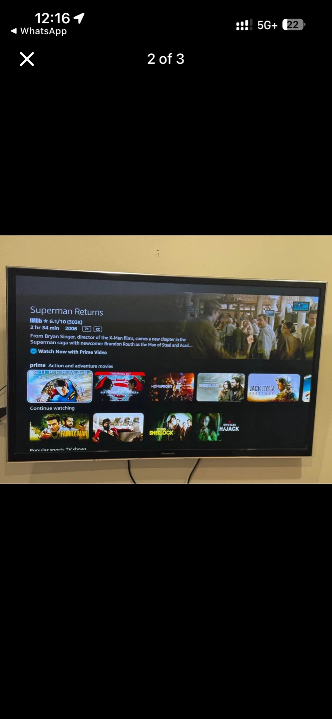 Panasonic Flat Screen TV