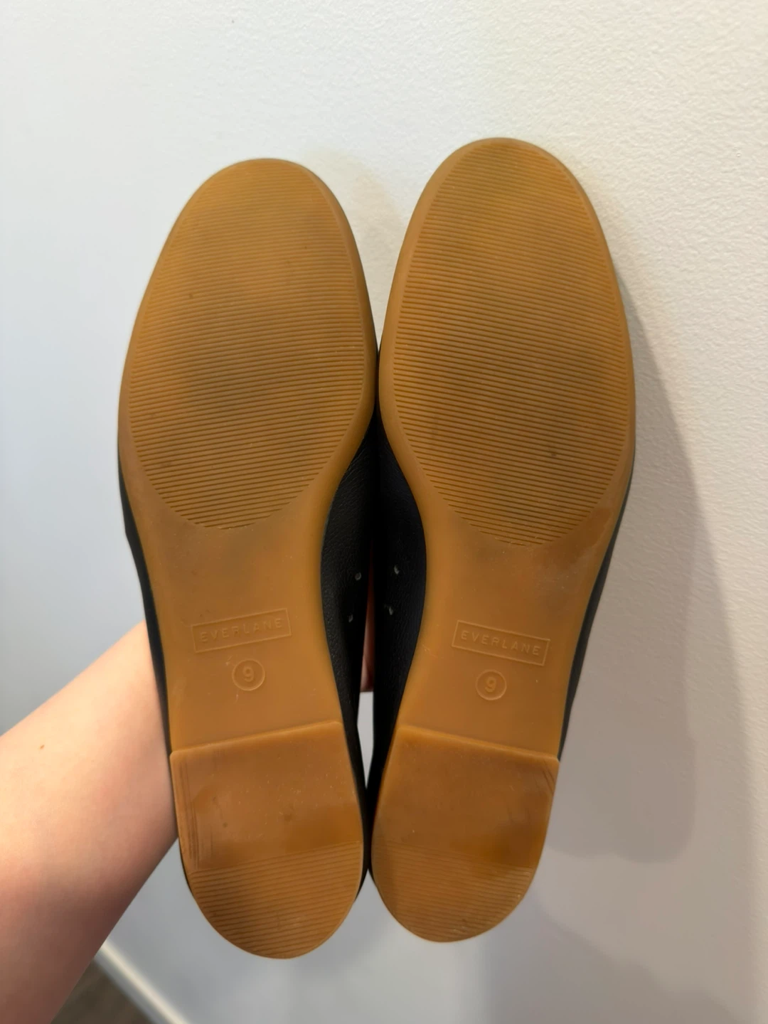Everlane Black Leather Ballet Flats Size 9 - photo 4