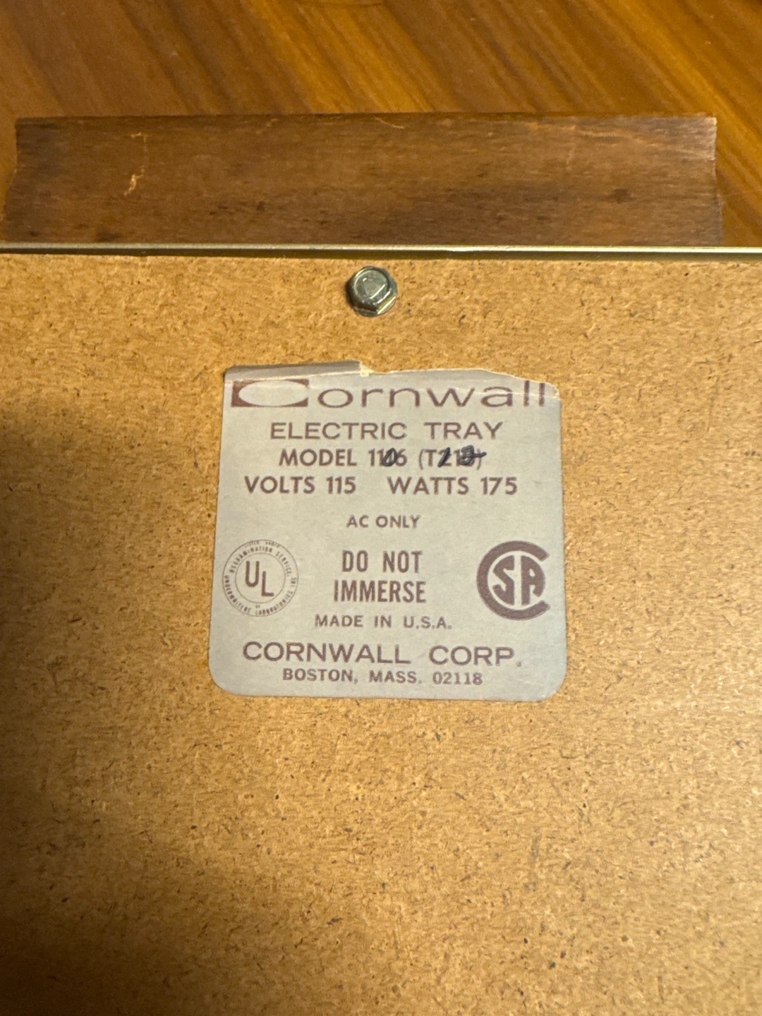 Vintage Electric Warming Tray - photo 2