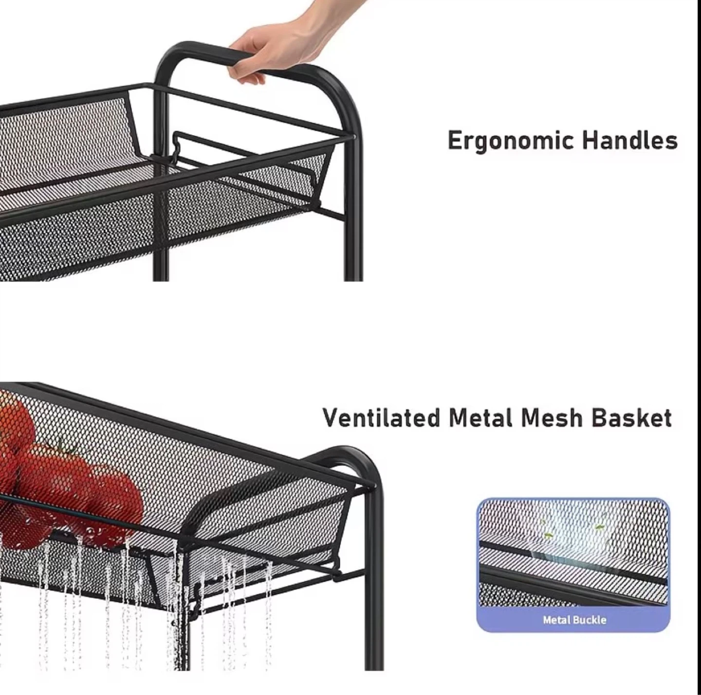 5-Tier Rolling Cart (BRAND NEW IN BOX) - photo 3