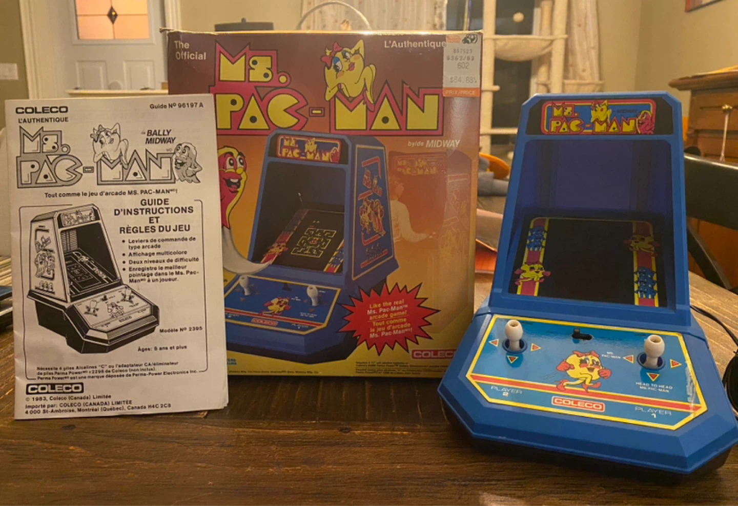 1981 Coleco Ms PacMan Mini Arcade