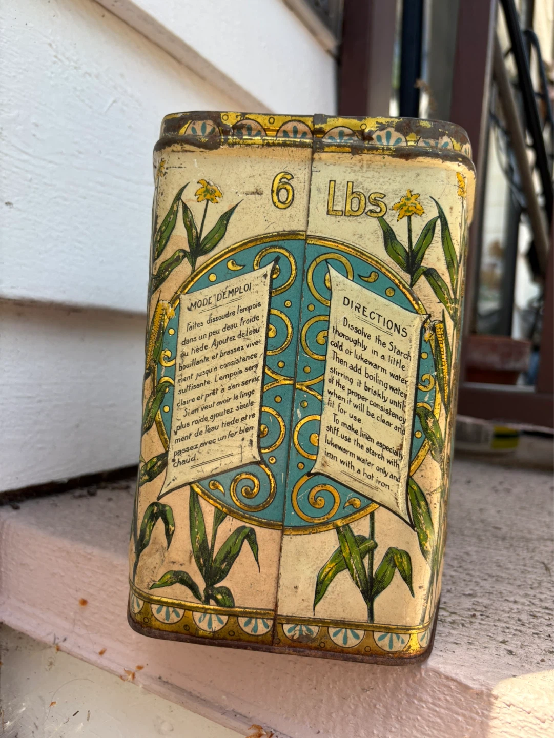 Edwardsburg Brand Silver Gloss Starch Tin - photo 3