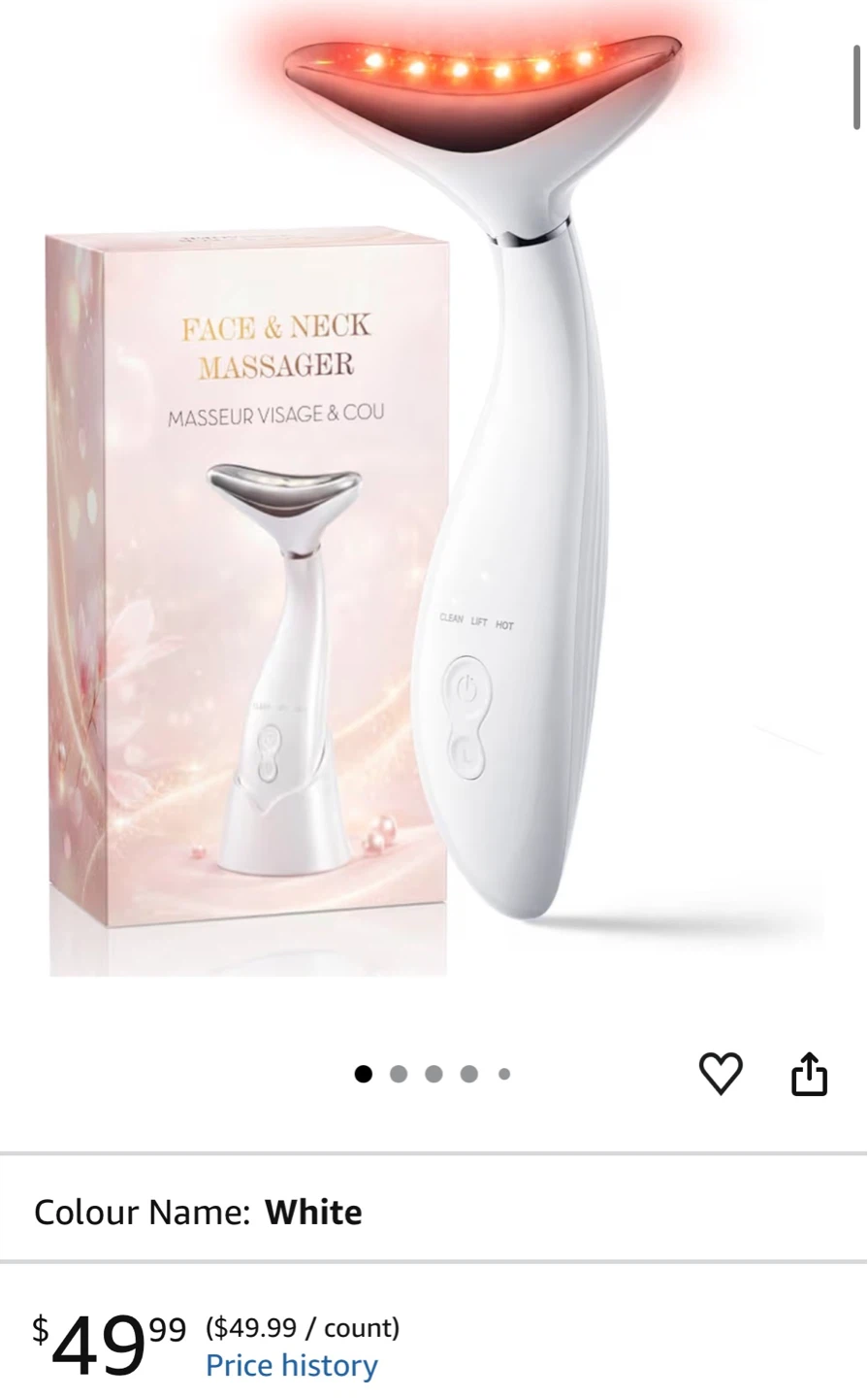 BRAND NEW Aoyiray Face & Neck Massager White - photo 2