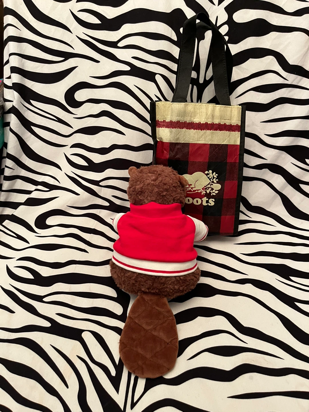 🇨🇦 Roots Canada Varsity Jacket Beaver Plush Toy 🇨🇦 - photo 3