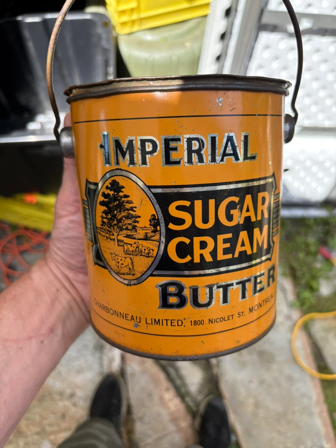 Vintage Imperial Sugar Cream Butter Tin - photo 2