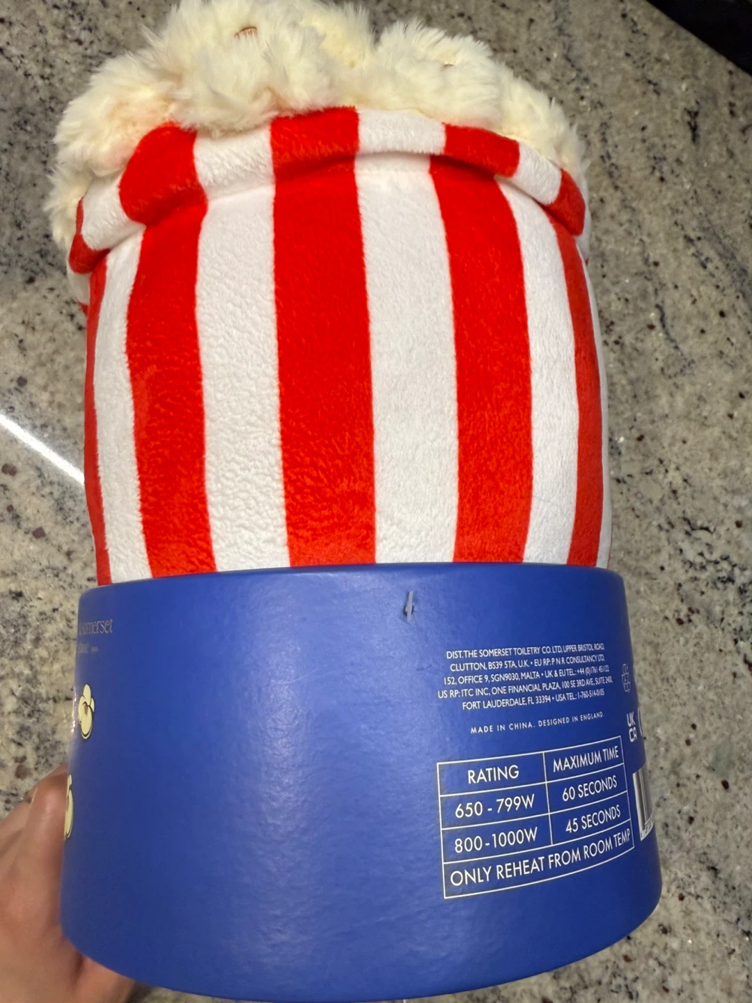 NEW Popcorn Heatable Plush Toy - photo 3