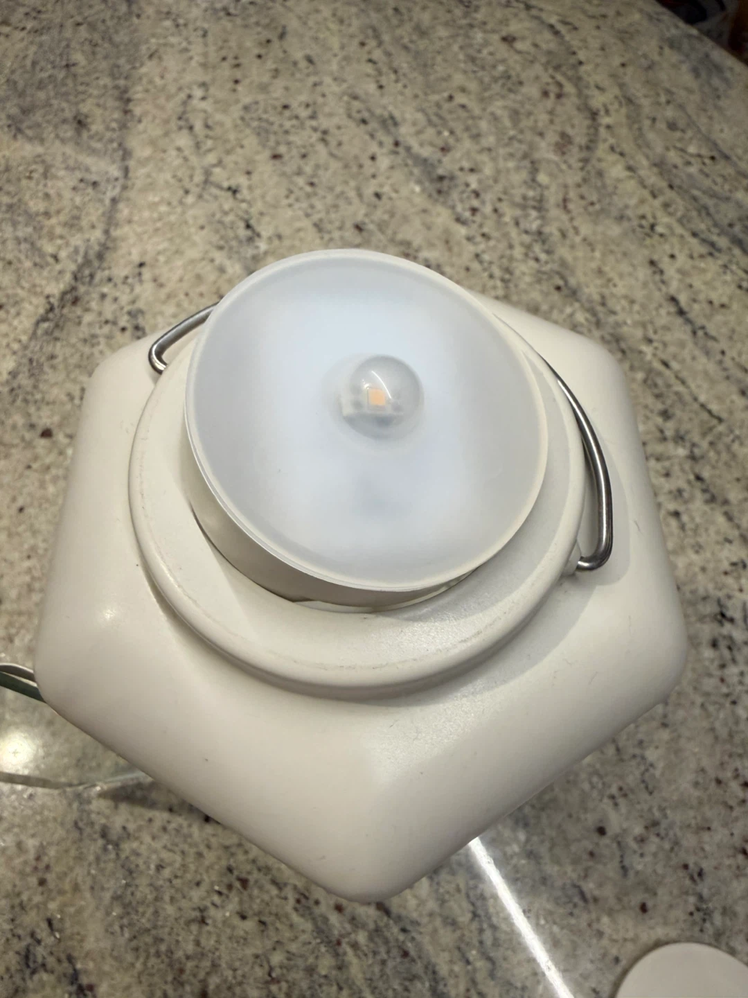 IKEA White Lantern with Glass Panels - photo 4