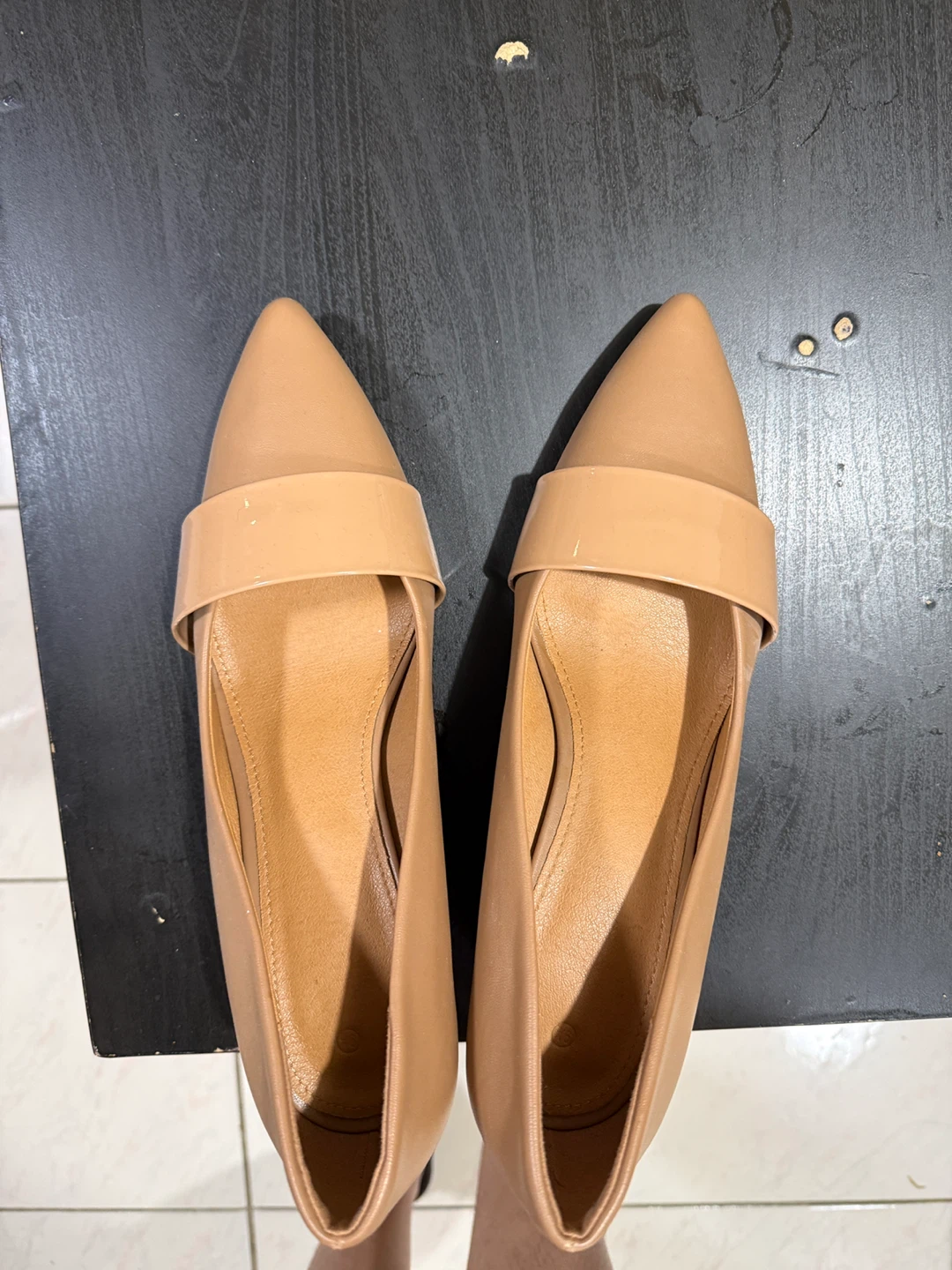 Nude Pointed-Toe Block Heel Pump - photo 2