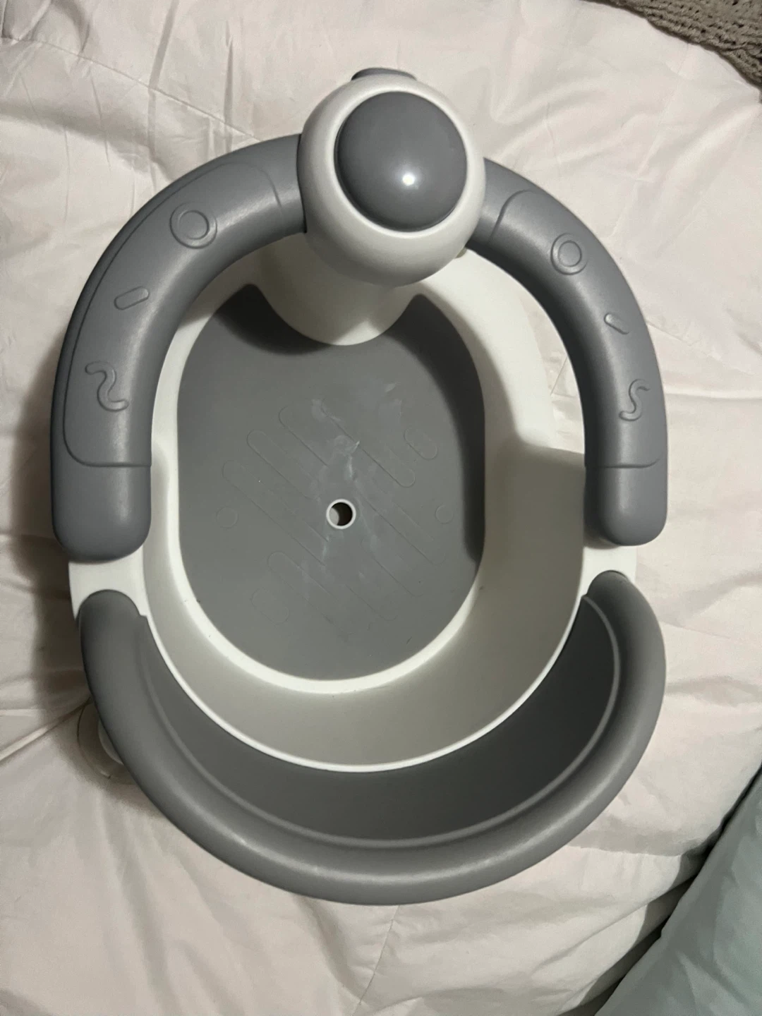 White and Grey Baby Bath Seat - photo 2