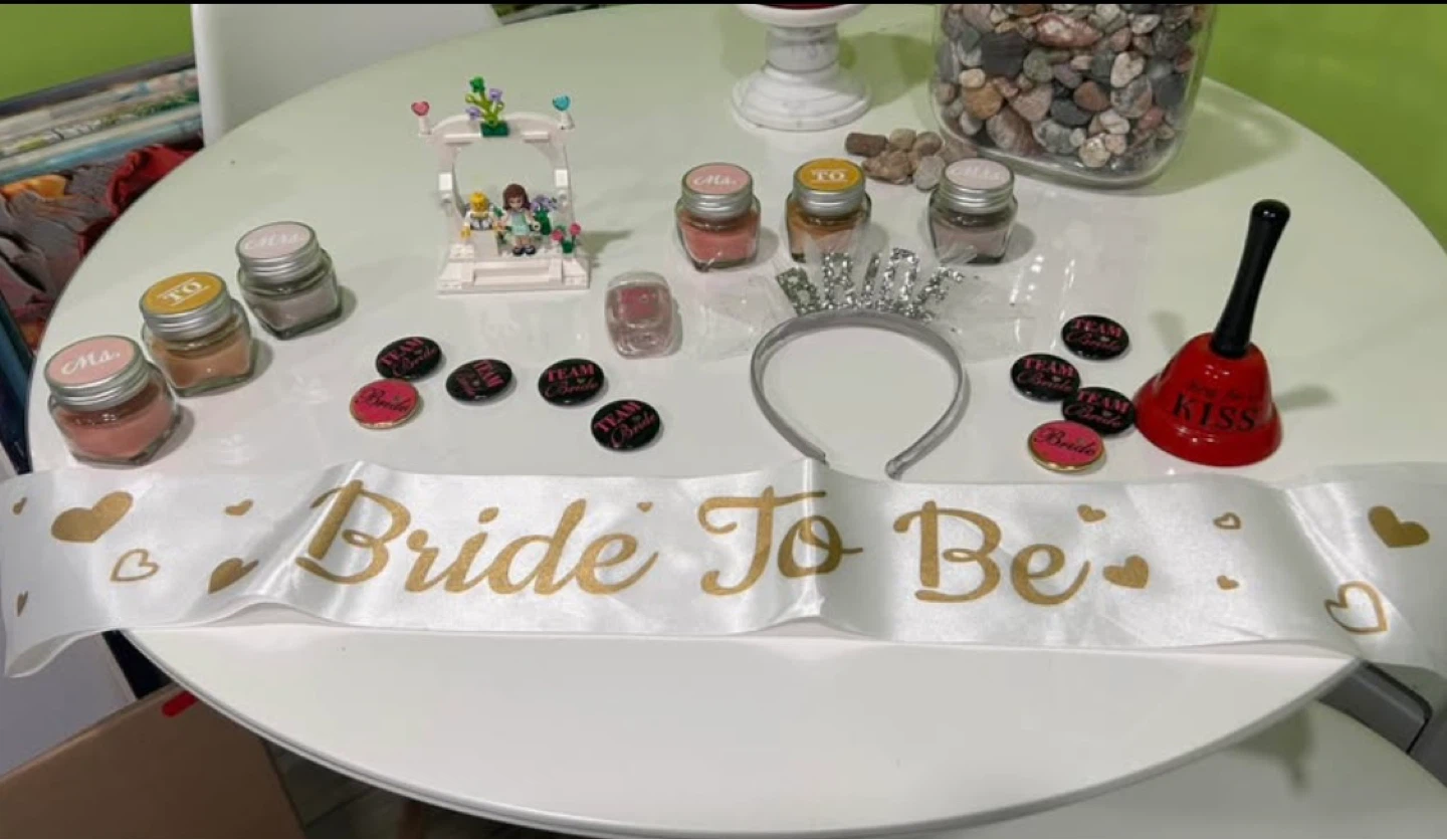 Bride To Be Sash and Party Accessories
