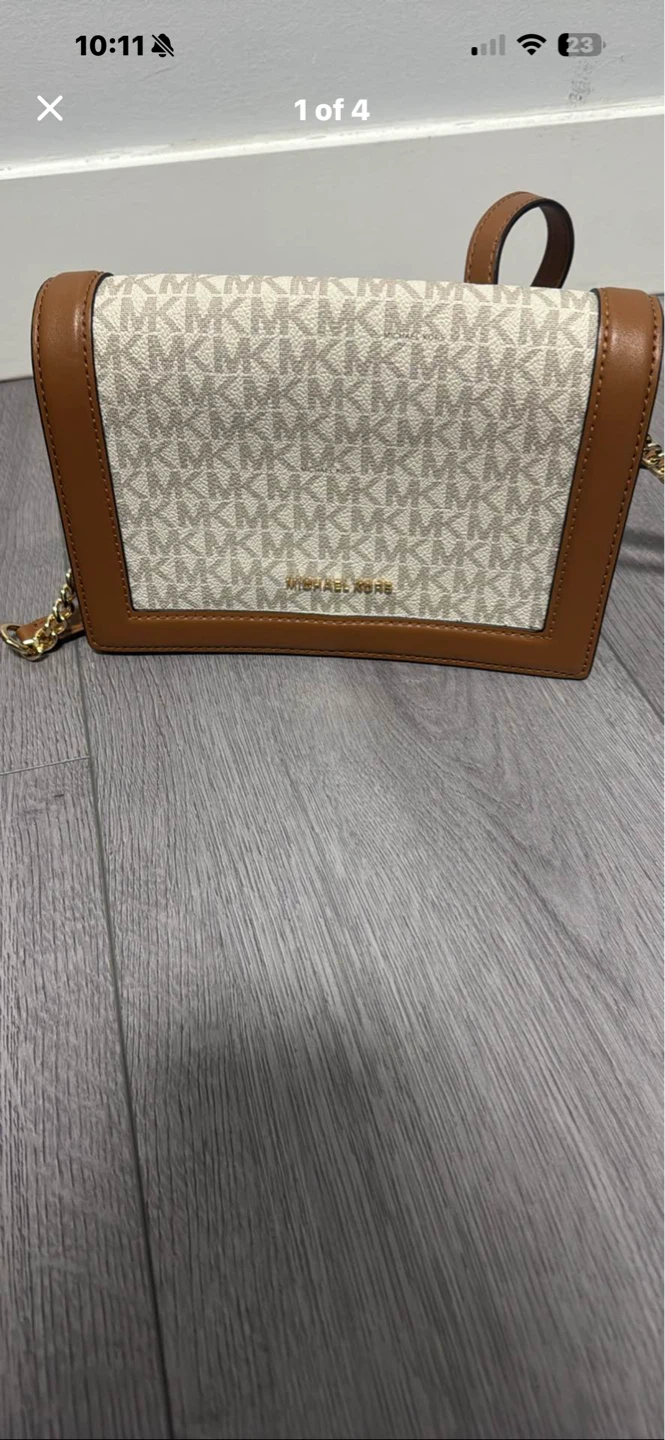 Michael Kors Logo Print Shoulder Bag