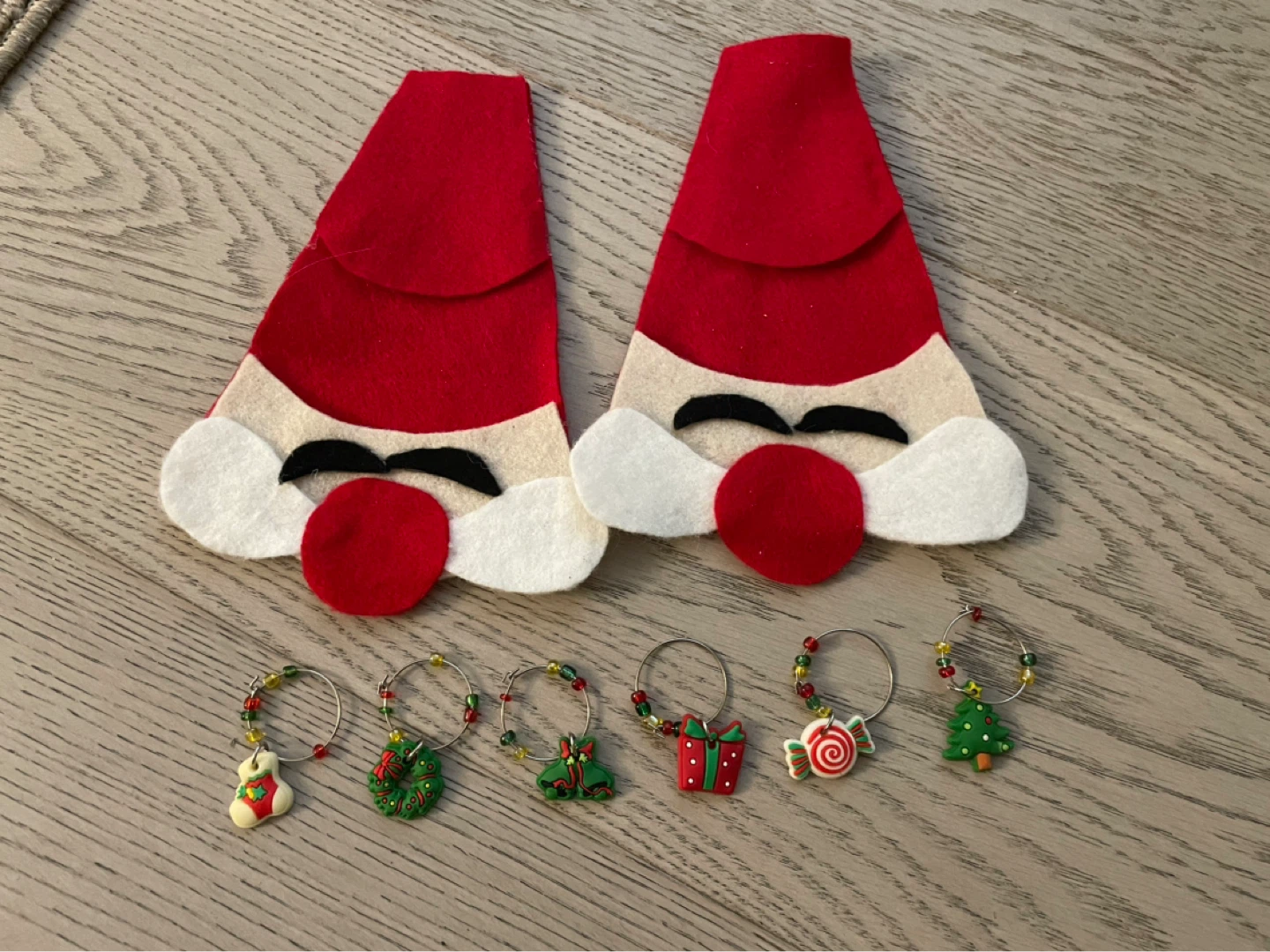 Christmas Wine Charms and Drink Markers