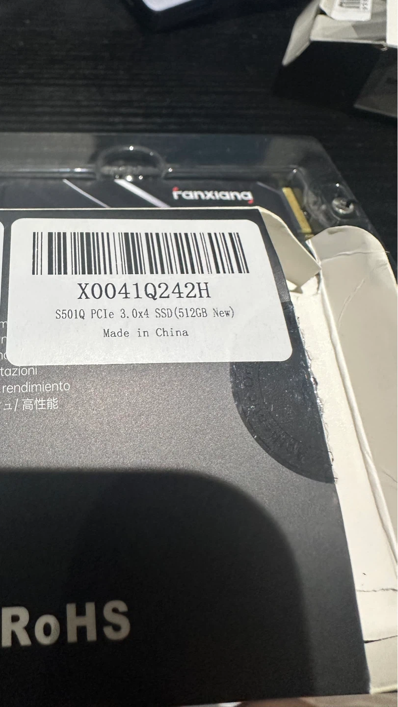 Fanxiang 512GB NVMe SSD PCIe 3.0 x4