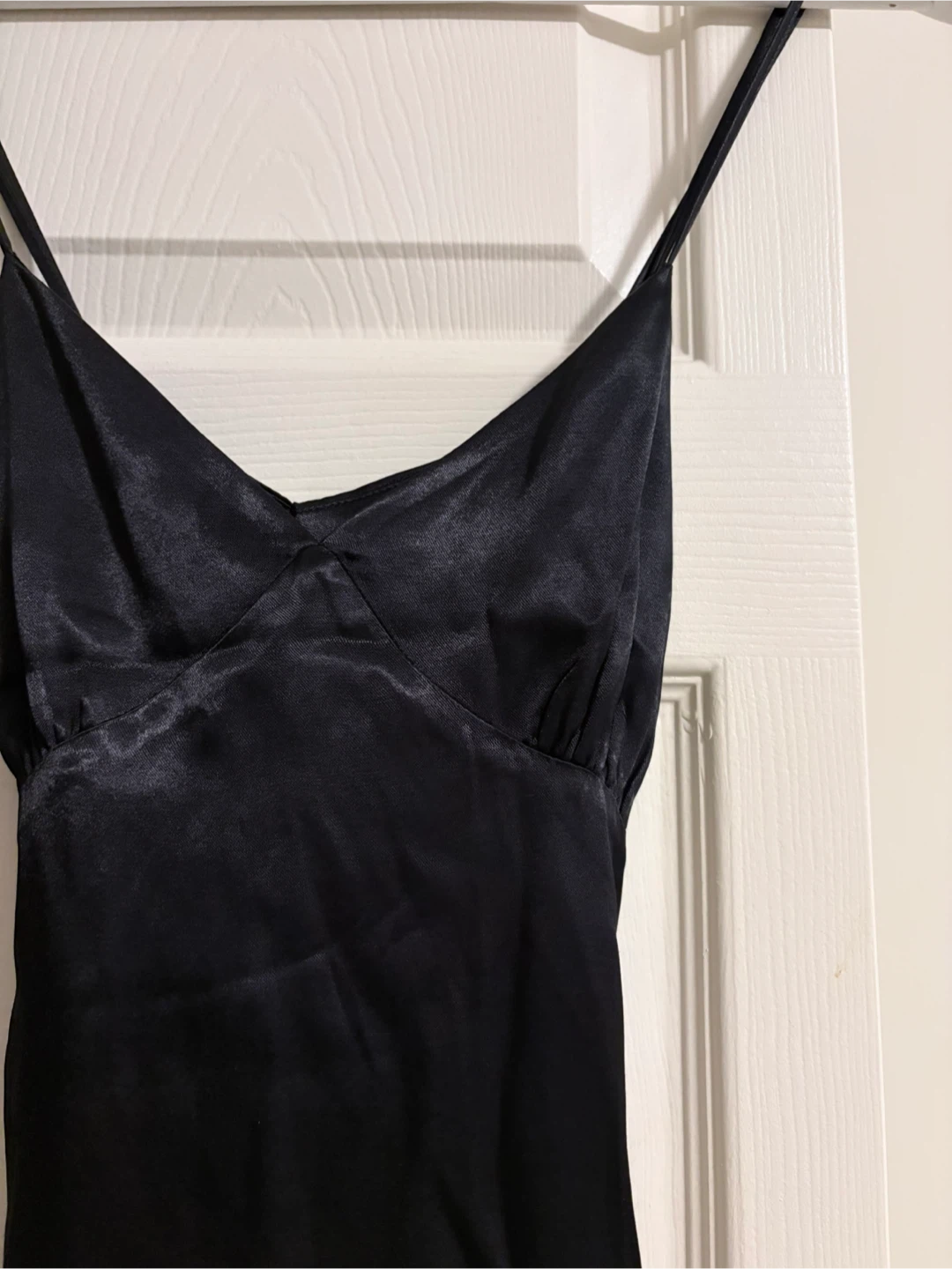 Zara Black Fringe Slip Dress