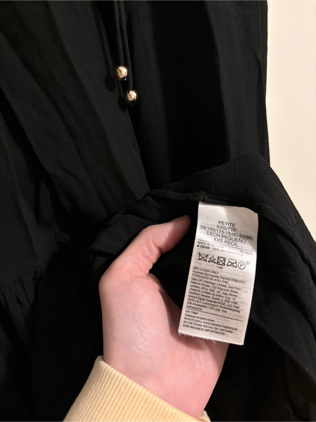 Banana Republic Black Petite Ruffled Maxi Dress XXS - photo 2