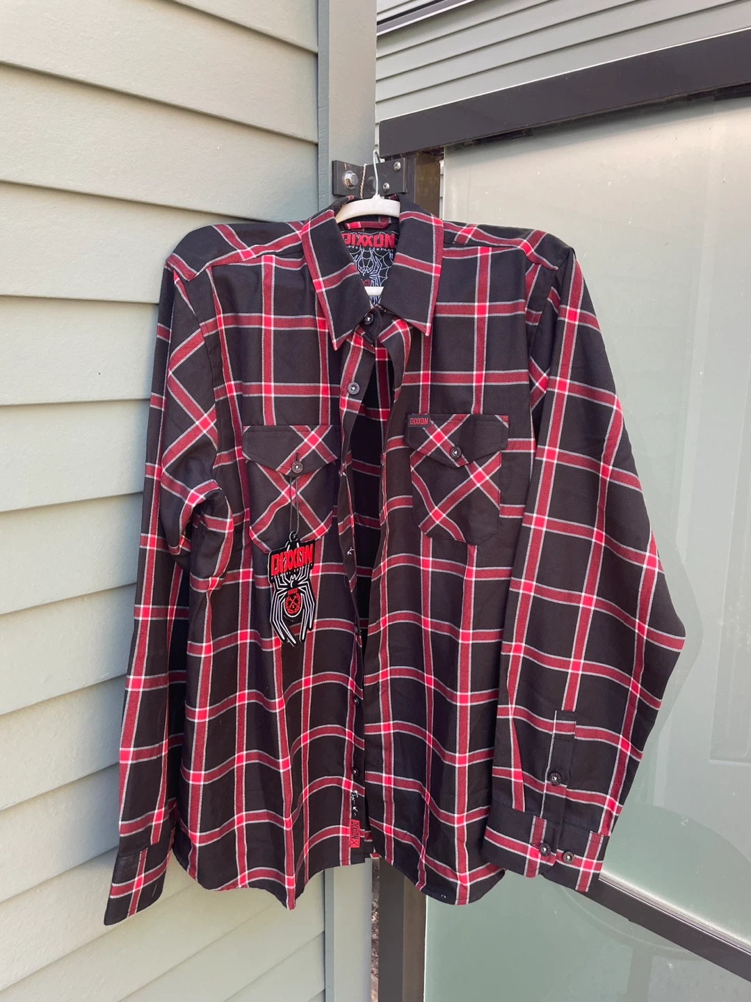 DIXXON "The Widow" Plaid Long Sleeve Shirt