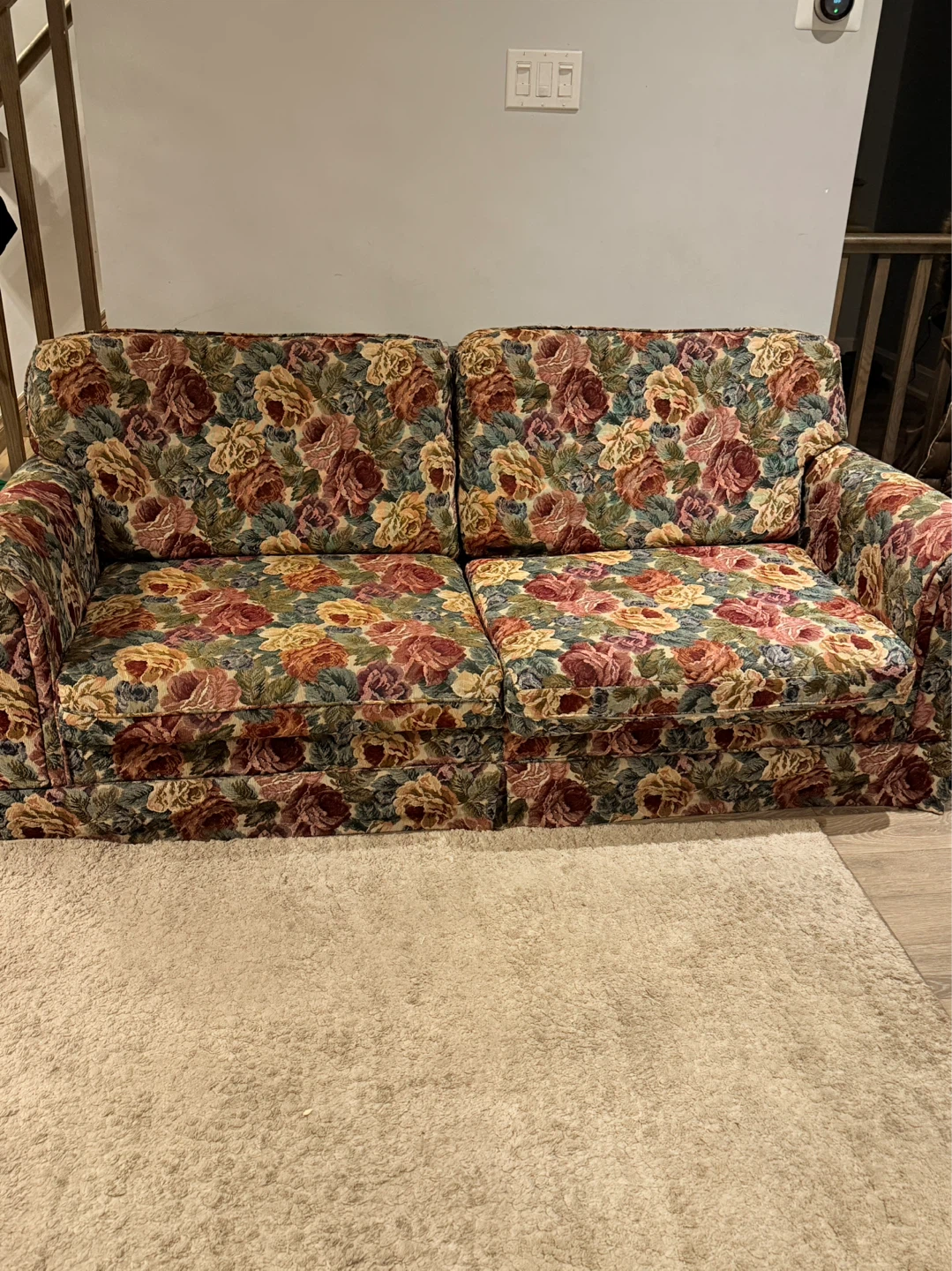 Sofa Bed with Floral Print