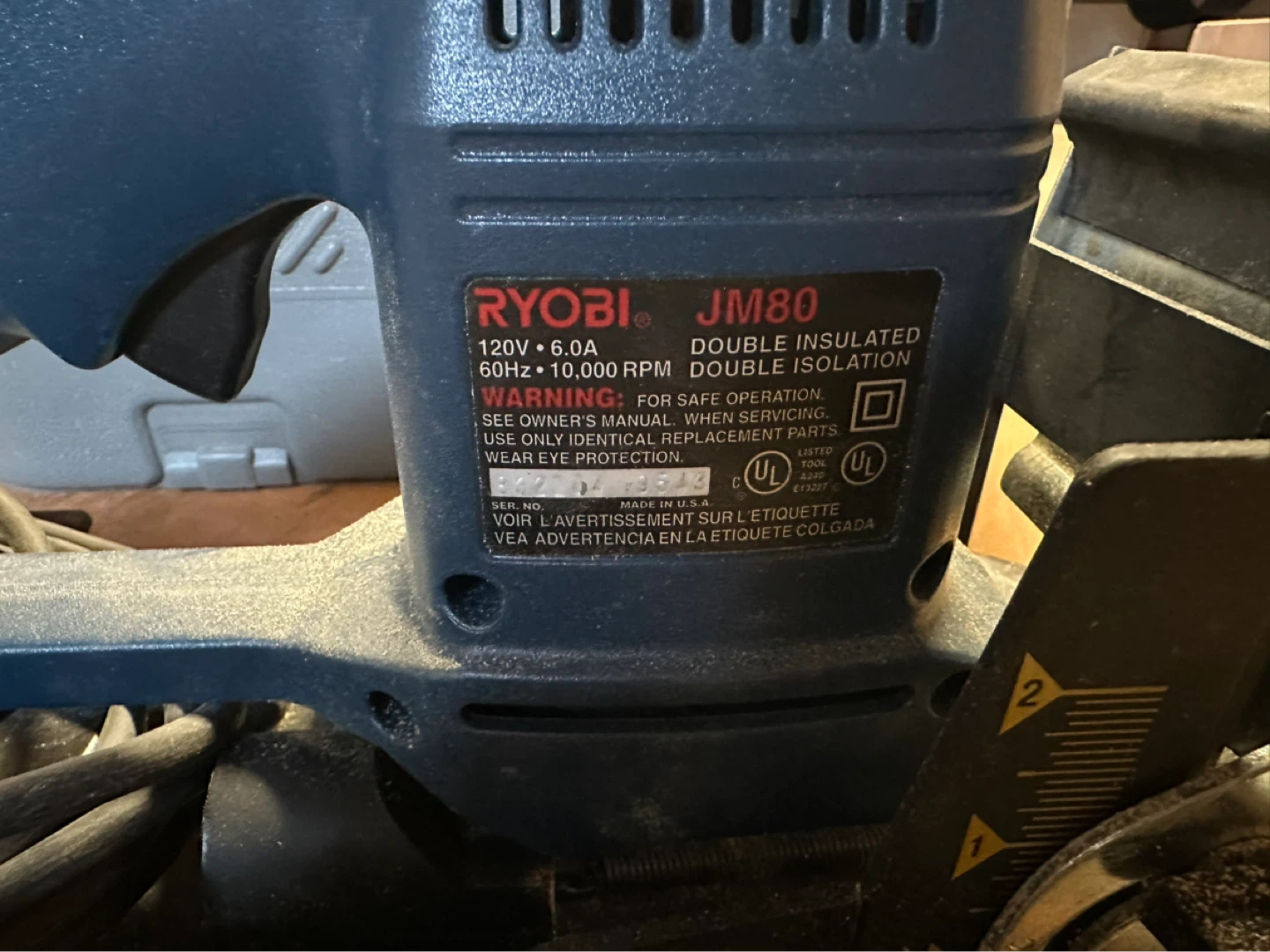 Ryobi JM80 Biscuit Joiner - photo 3