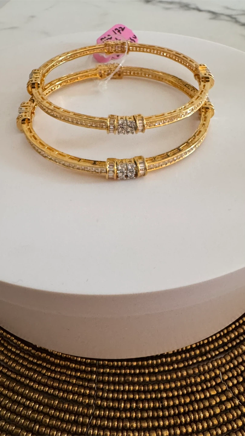 AD gold bangles - photo 2
