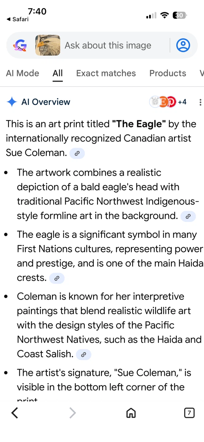 The Eagle Art Print by Sue Coleman - photo 2