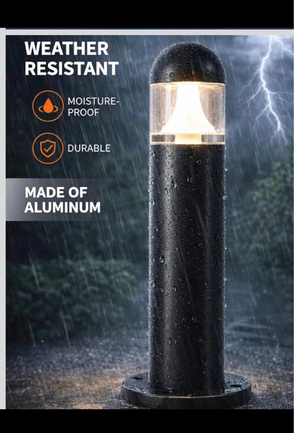 12 Pack Black Low Voltage Landscape Path Lights - 11.82" Tall - photo 5