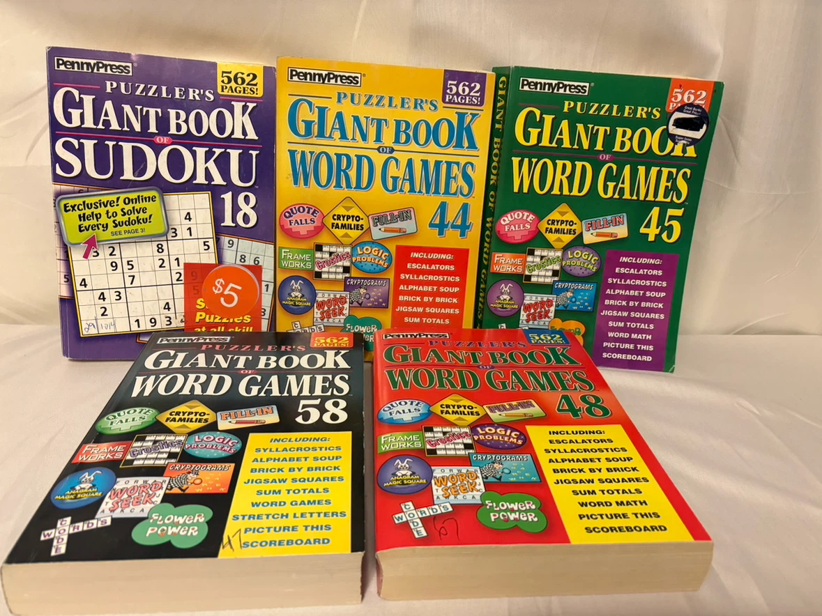 PennyPress Puzzler's Giant Book of Word Games (Mixed Titles)