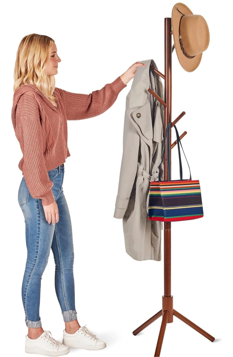 Wooden Coat Rack