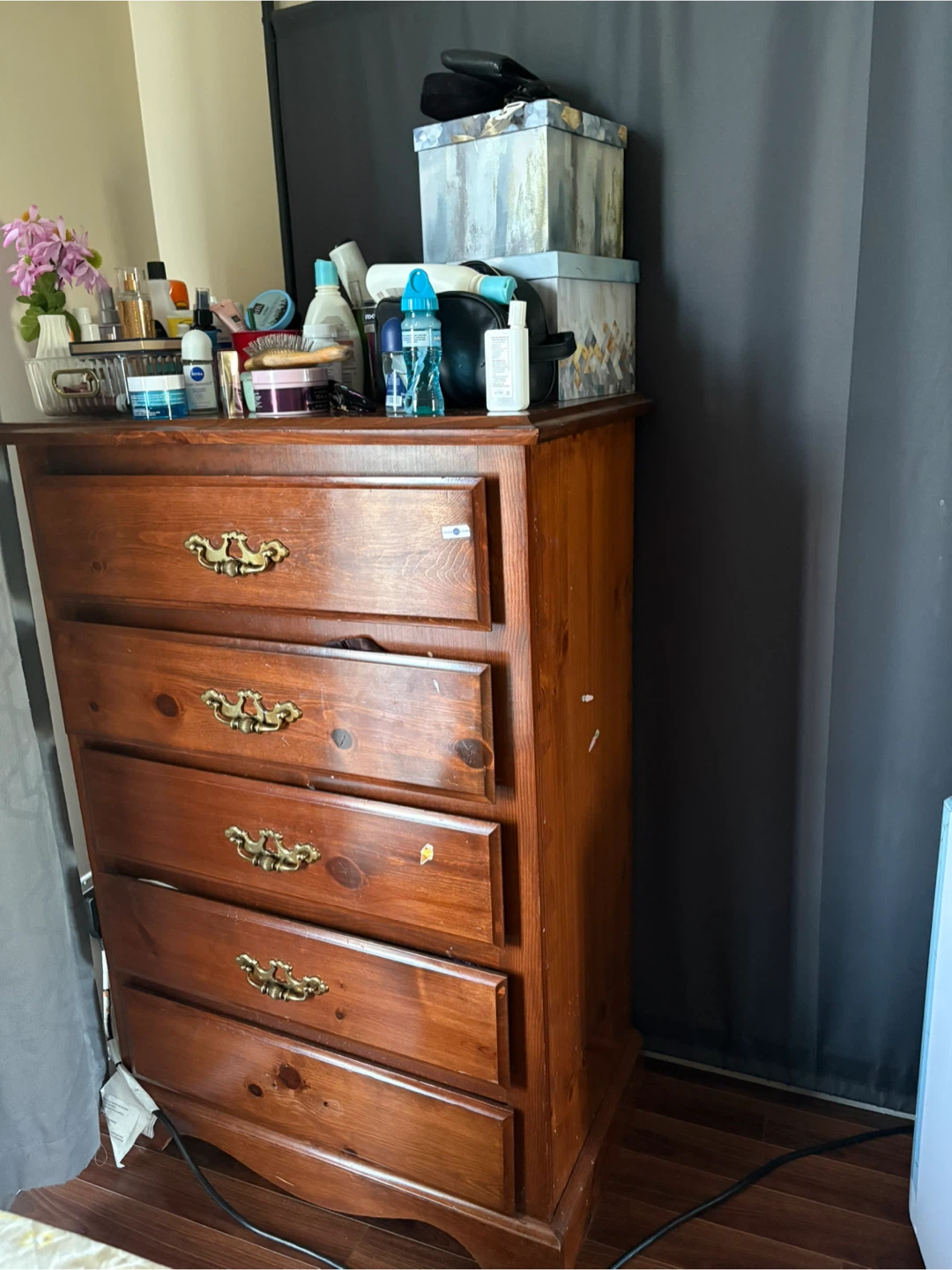 Wooden 5-Drawer Dresser - photo 2