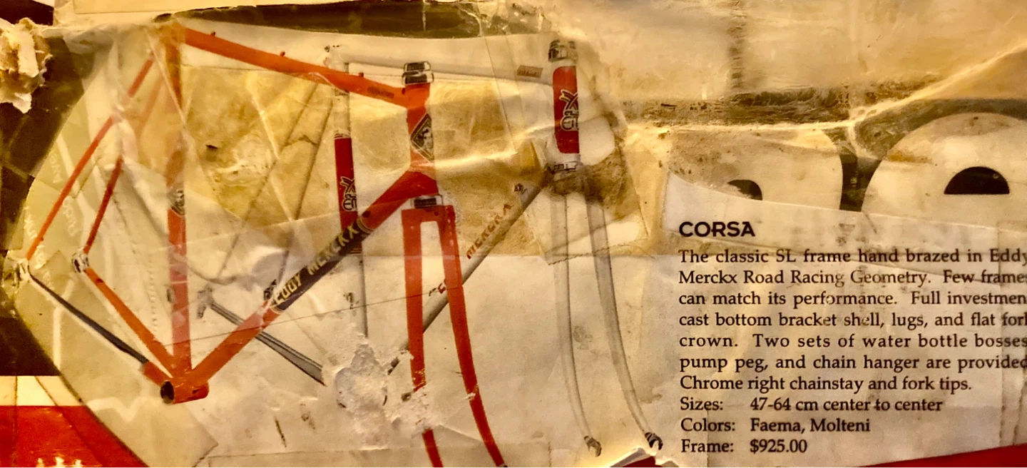 Eddy Merckx Corsa Road Bike Columbus SL 50cm FAEMA White & Red - photo 3