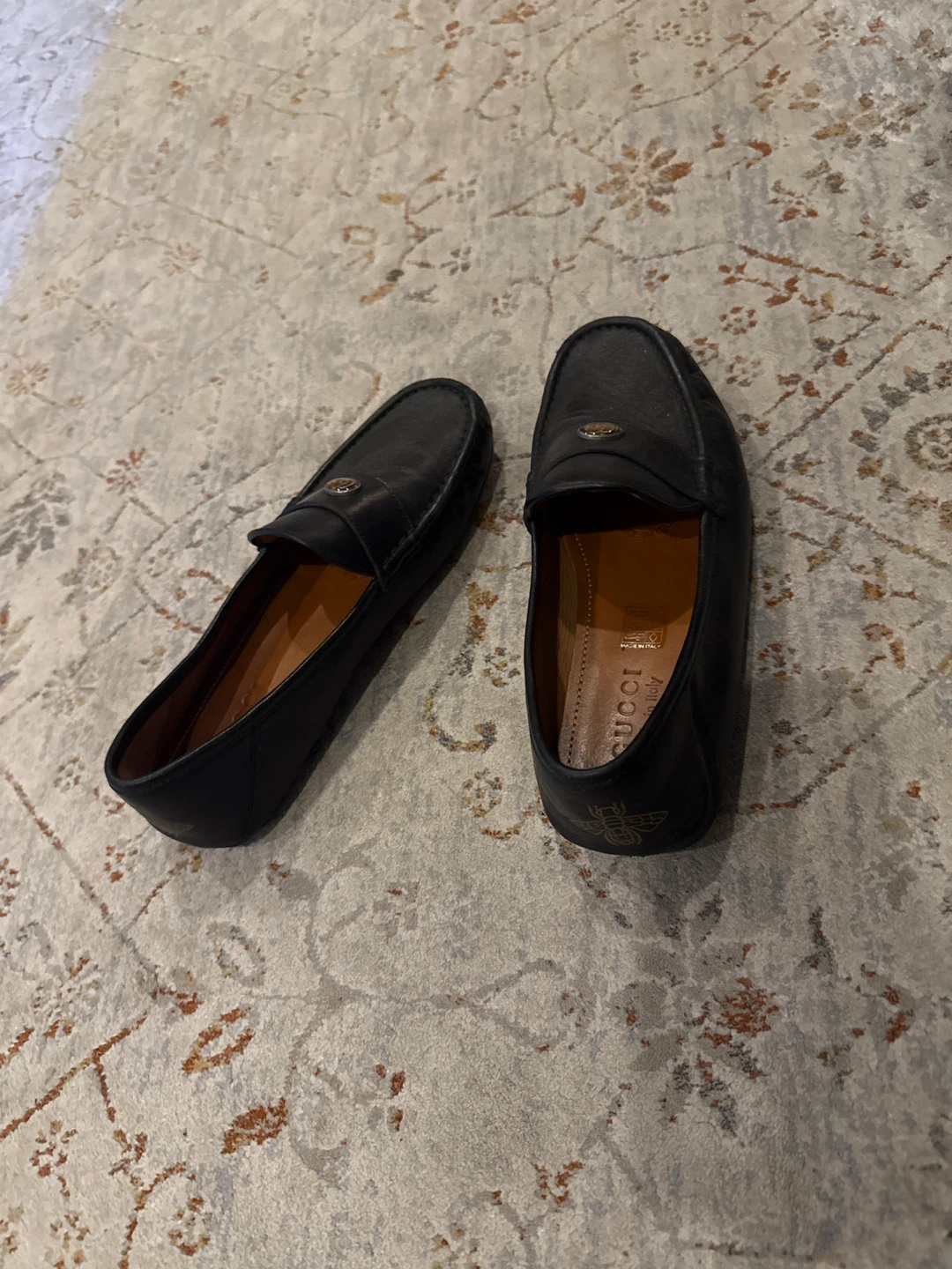 Gucci Black Leather Loafers