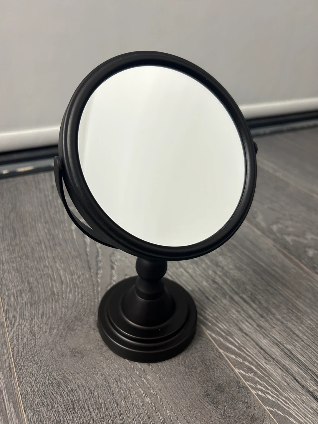 Black Double-Sided Vanity Mirror