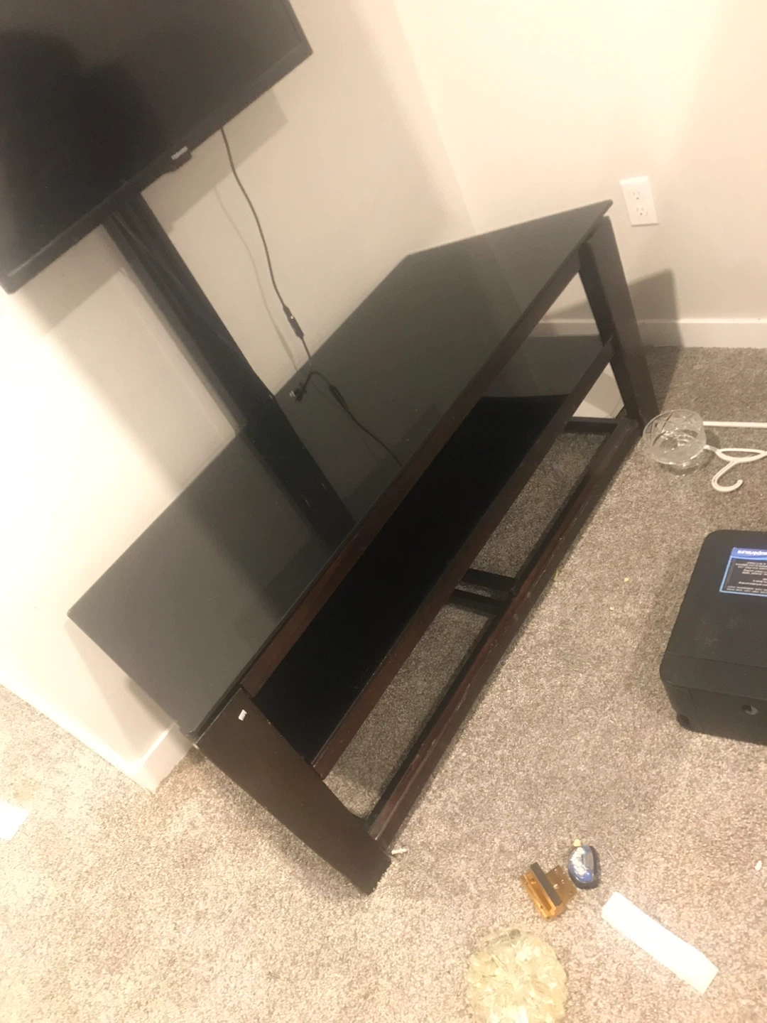 Black Glass Entertainment Unit - photo 2