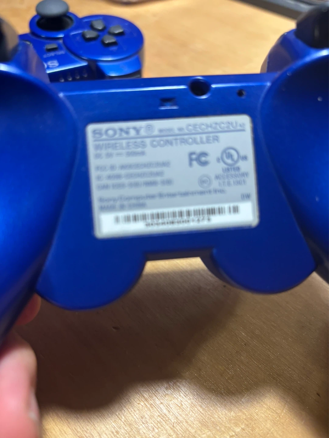 2 Blue Sony ps3 Controllers - photo 4