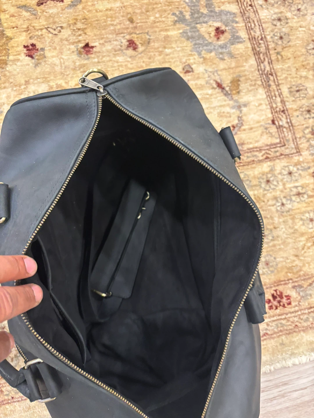 Brand New Handmade Italian Genuine Leather Weekender Duffel Bag - photo 4