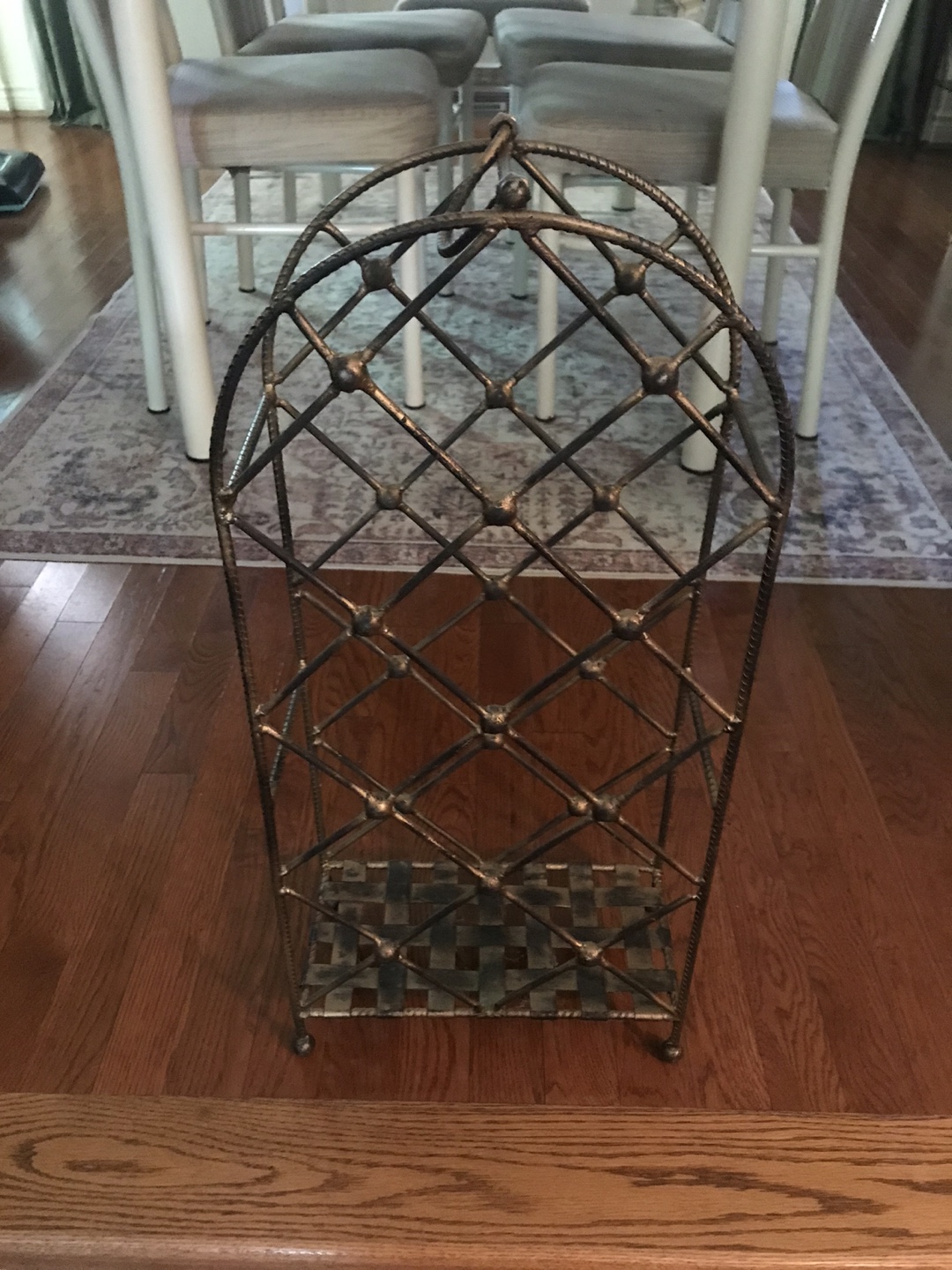 Decorative Metal Wine Rack