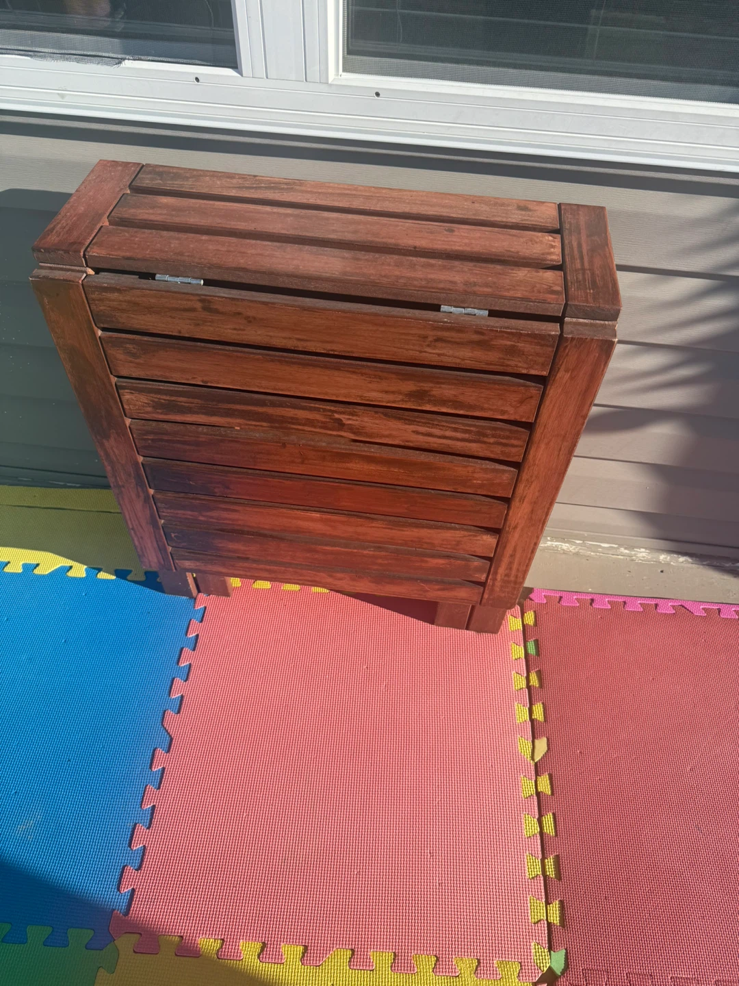 Wooden Folding Patio Chairs and Table Set - photo 2