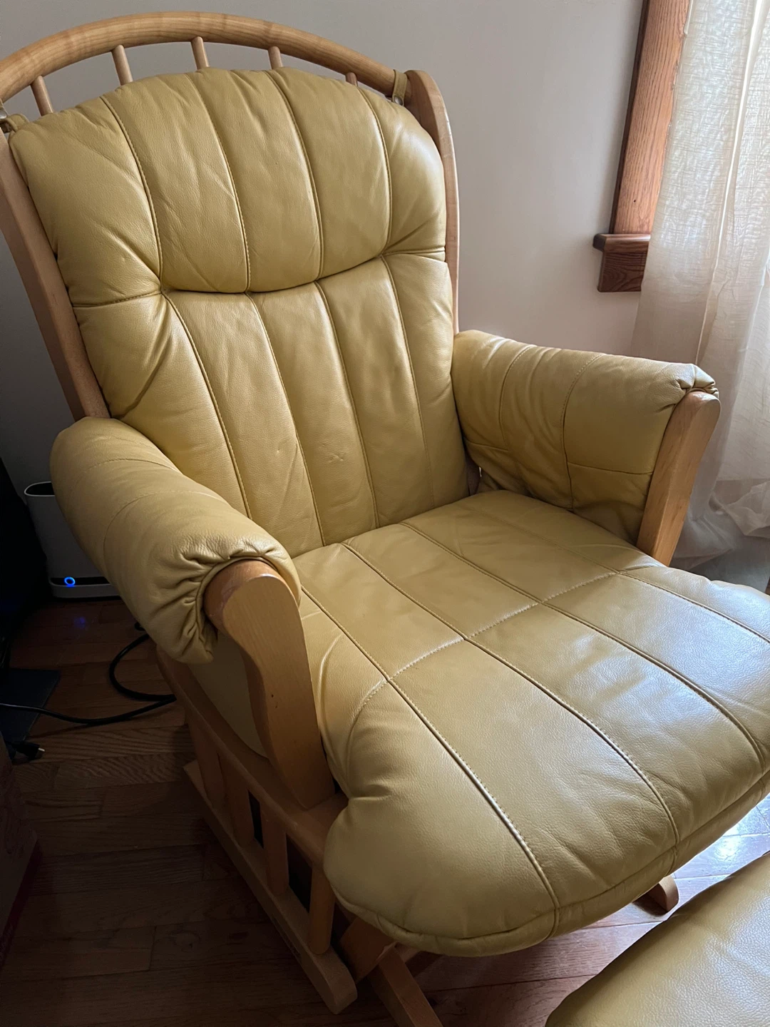 Dutailier Glider Rocker Chair and Ottoman Set - photo 2