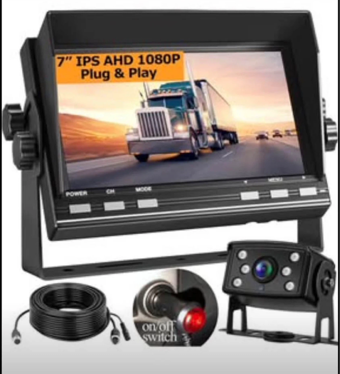 7" IPS AHD 1080P Backup Camera System
