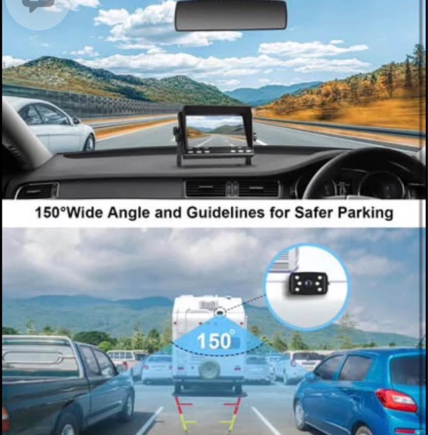 7" IPS AHD 1080P Backup Camera System - photo 3