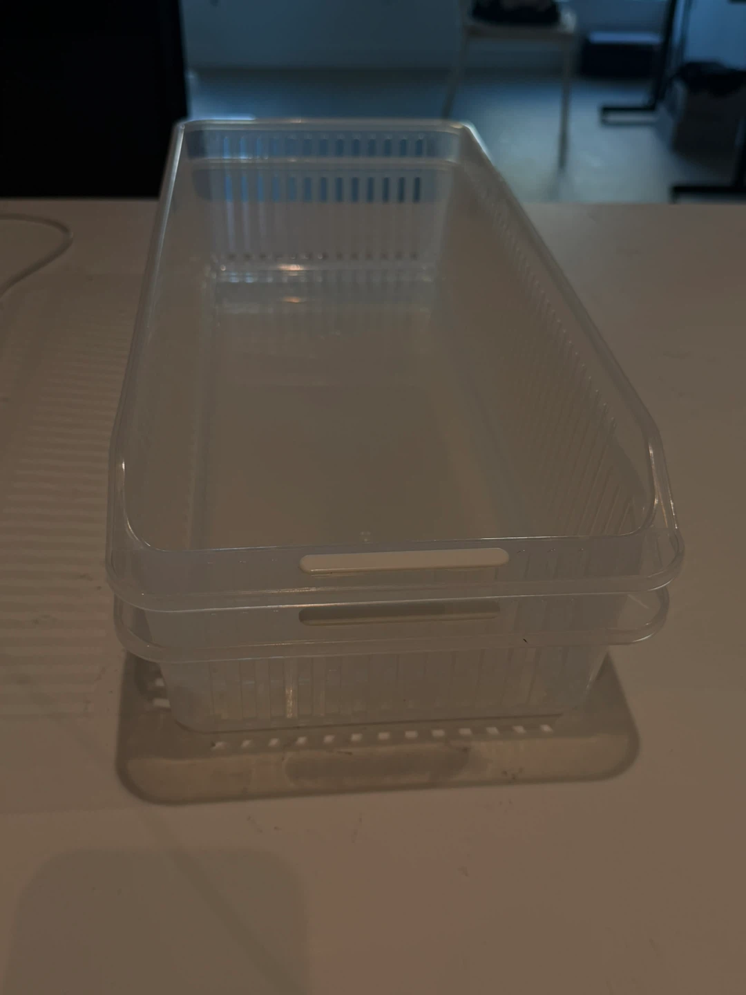 Set of 2 Clear Plastic Storage Bins - photo 3
