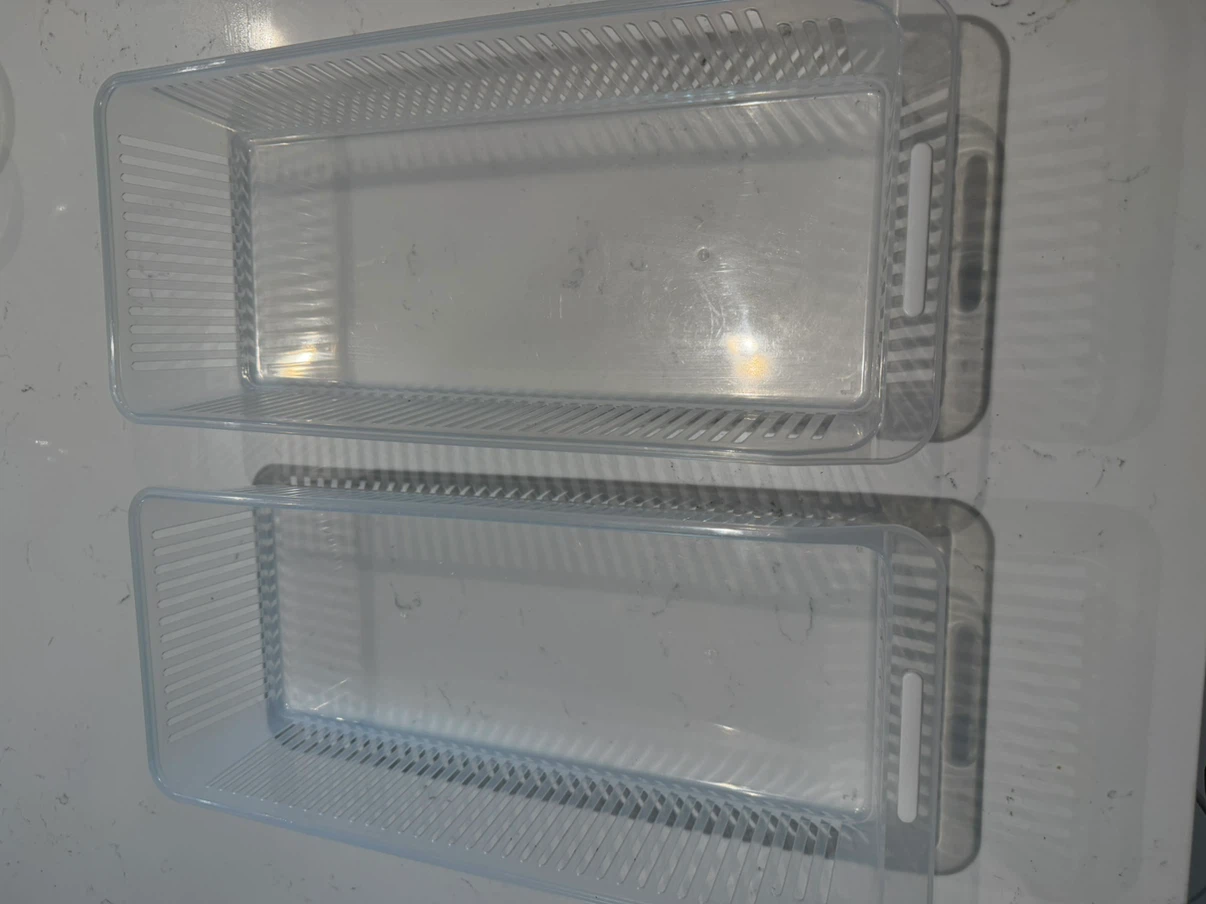 Set of 2 Clear Plastic Storage Bins - photo 5
