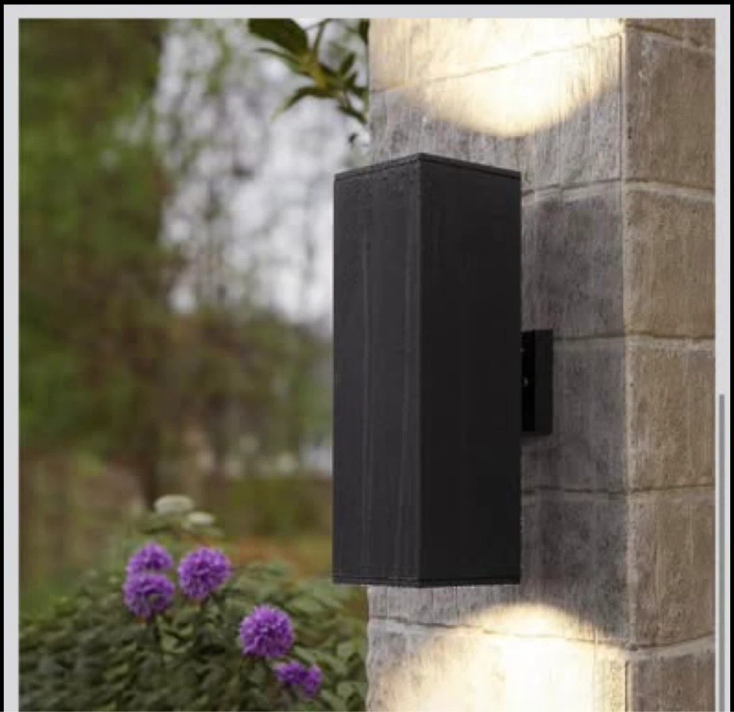 Modern Outdoor Porch Light Patio Light - 2 Pack Matte Black - photo 5