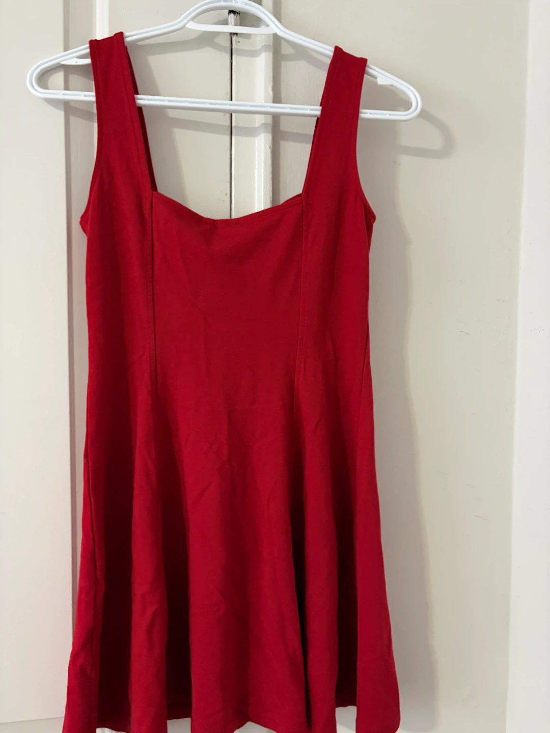 H&M Red Fit and Flare Dress