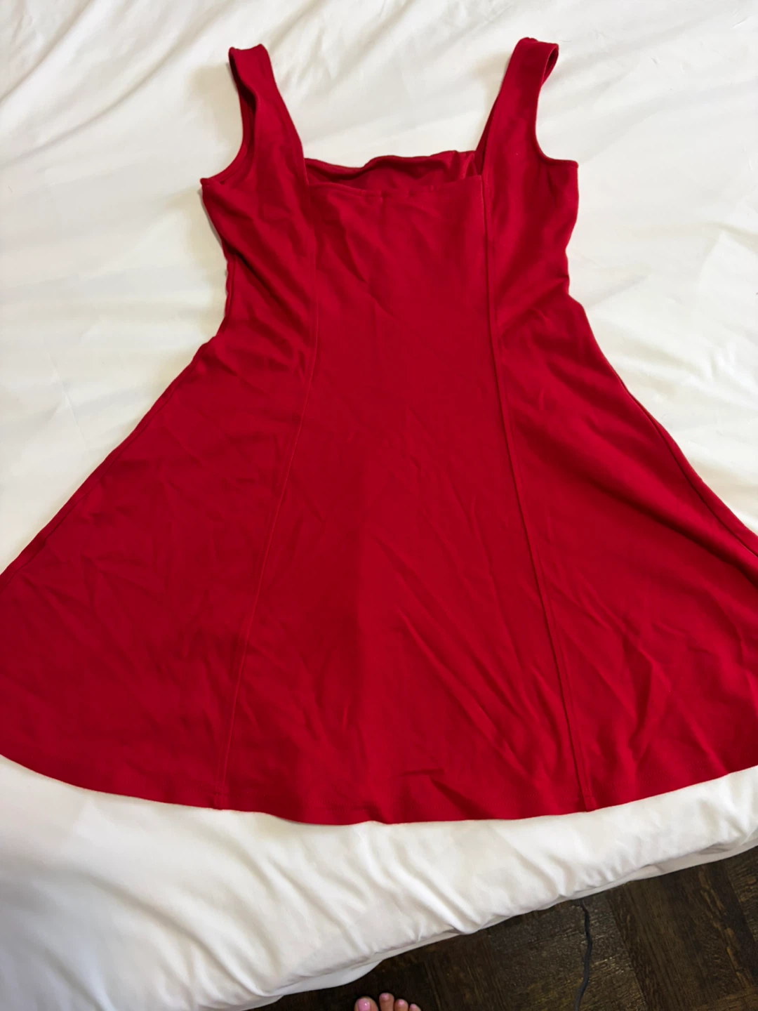 H&M Red Fit and Flare Dress - photo 2