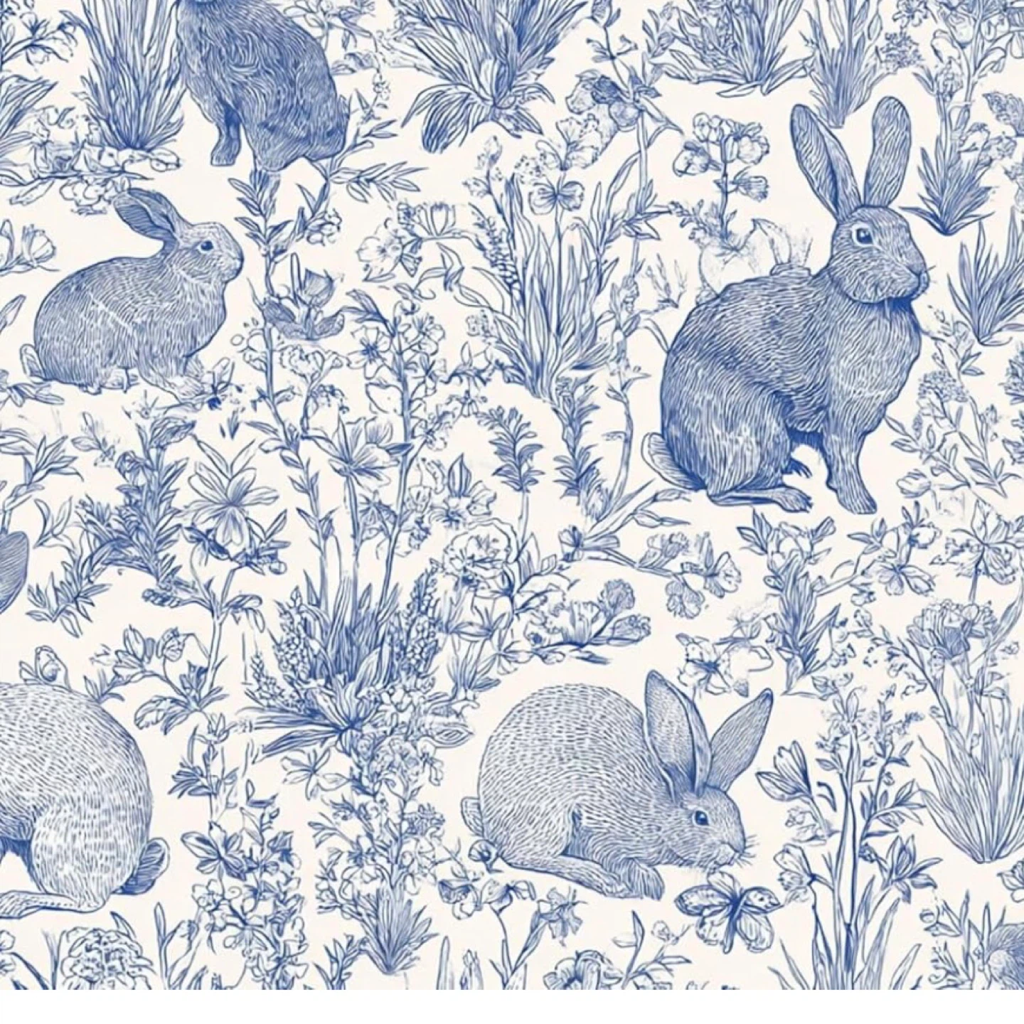 Rabbits pattern Peel & stick roll and - photo 3