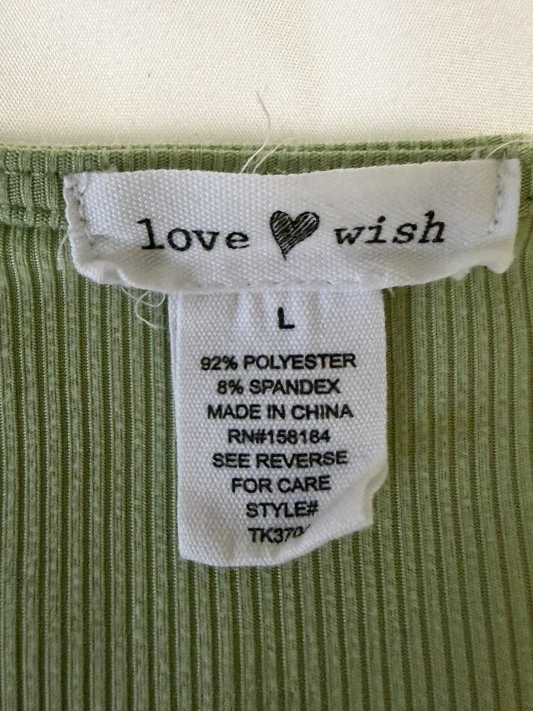 Love Wish ribbed button-up top - Large - photo 2