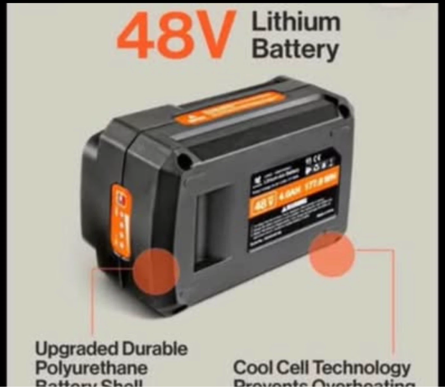 Super Handy 48V 4.0AH Lithium Battery - photo 2