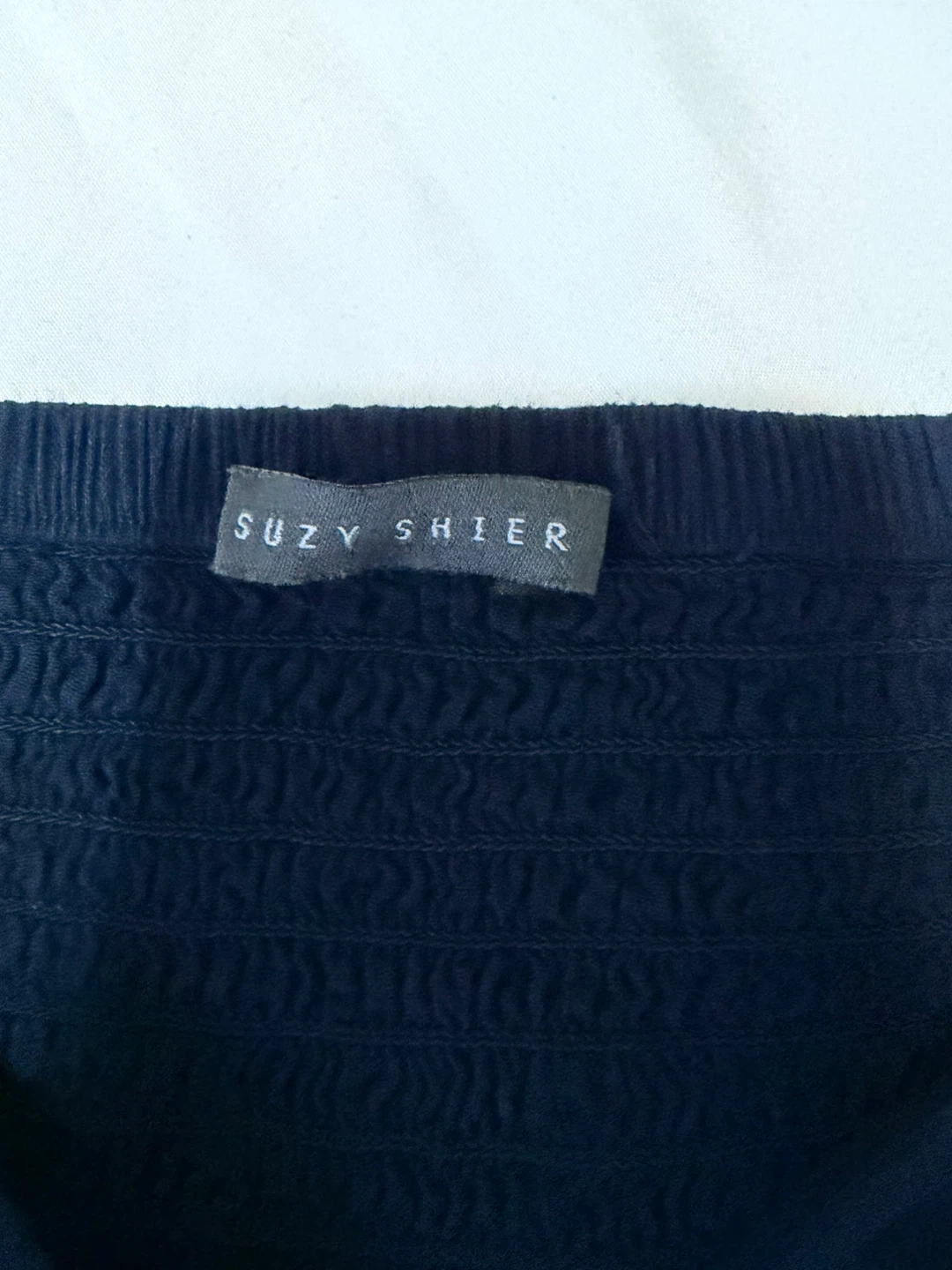 Suzy Shier Navy Blue Blouse - photo 2