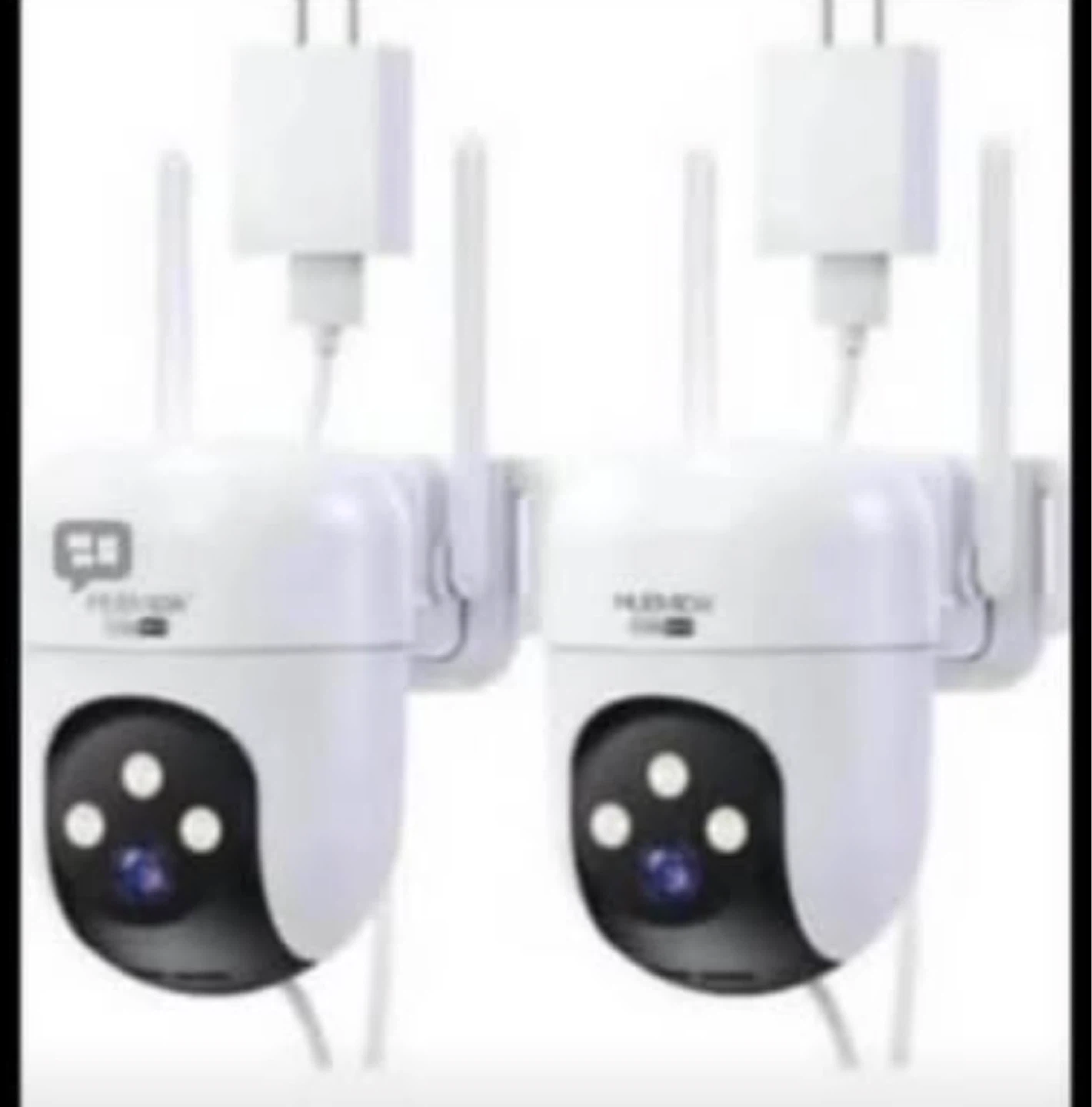 White Wi-Fi Security Camera with 128GB Max Memory Support